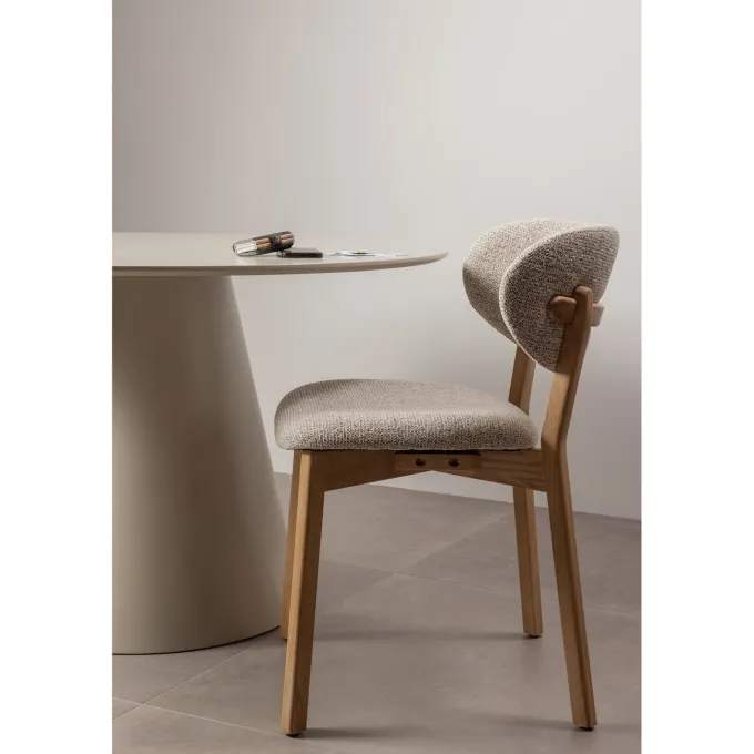 Woood Udar eetkamerstoel met houten frame naturel