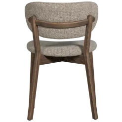 Woood Udar eetkamerstoel met houten frame donkerbruin