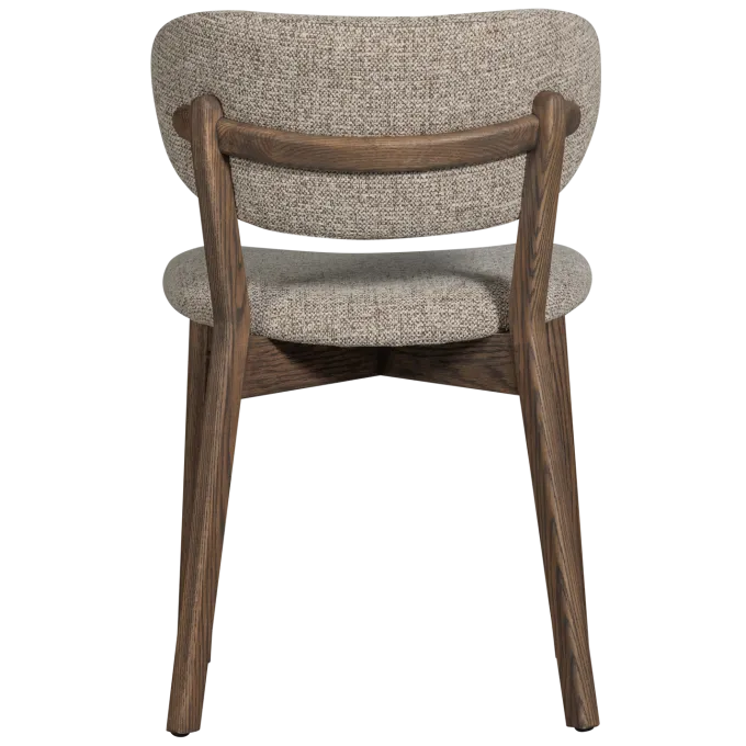 Woood Udar eetkamerstoel met houten frame donkerbruin