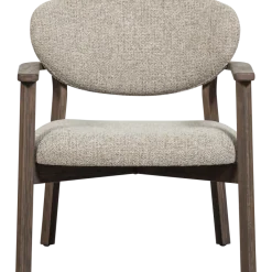Woood Udar fauteuil met houten frame donkerbruin
