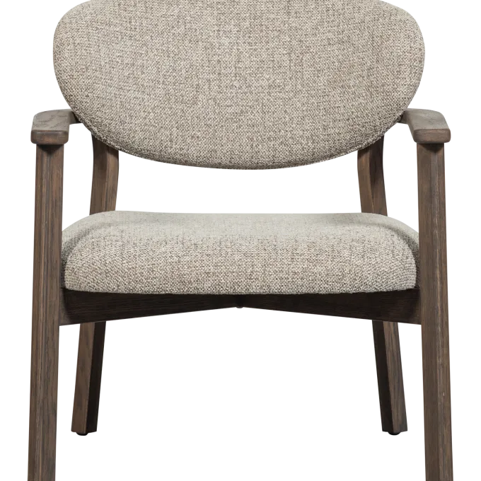 Woood Udar fauteuil met houten frame donkerbruin