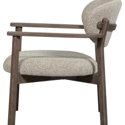 Woood Udar fauteuil met houten frame donkerbruin