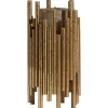 Woood Uneven waxinehouder metaal antique brass 24cm