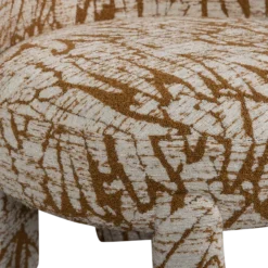 Woood Upke fauteuil met dessin naturel/bruin
