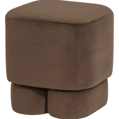Woood Valen Poef Velvet Bruin [FSC]