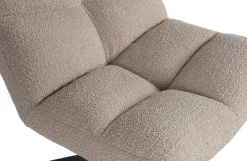 Woood Vinny Draaifauteuil bouclé Zand