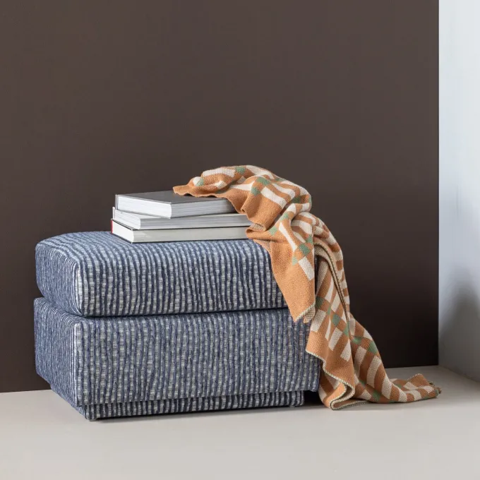 Woood Vola Plaid 130x170 Cm Groen/Oranje