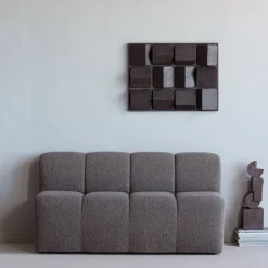 Woood Wanddeco Axis betonlook bruin