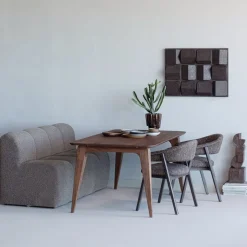 Woood Wanddeco Axis betonlook bruin