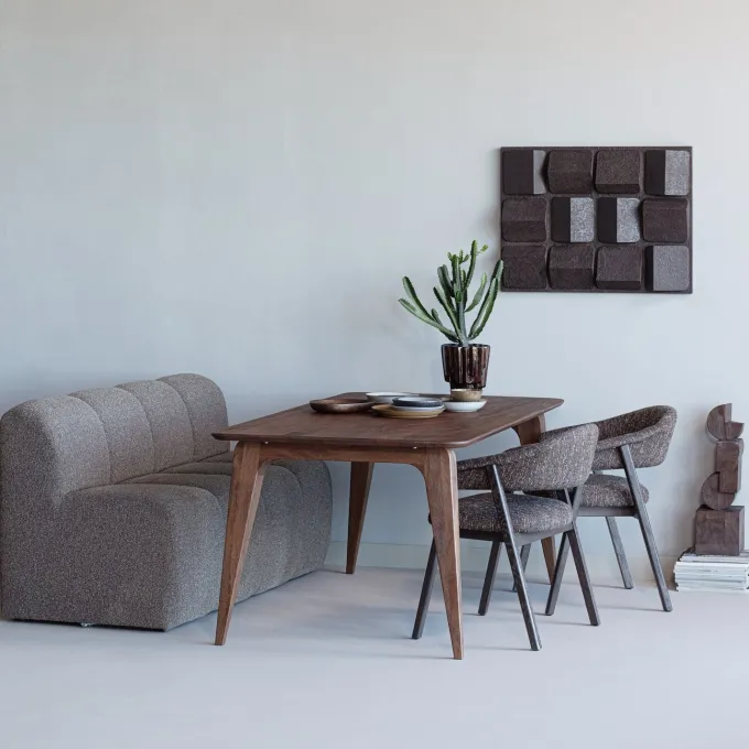 Woood Wanddeco Axis betonlook bruin