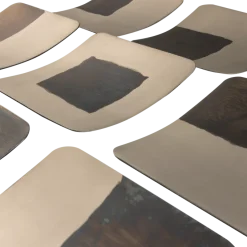 Woood Wanddeco Nami metaal nikkel - set van 9