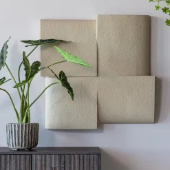 Woood Wanddeco Tide betonlook zand