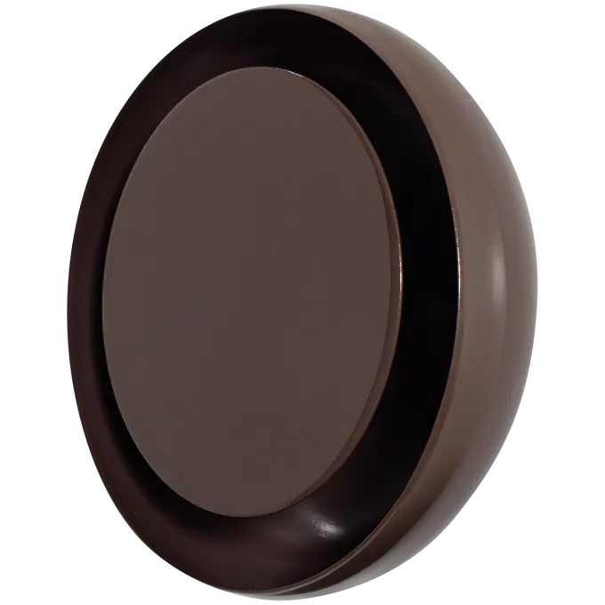 Woood Wandlamp Gloomy rond metaal bruin