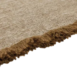 Woood Weavly Vloerkleed 170x240 Cm Wol Lichtbruin/Naturel