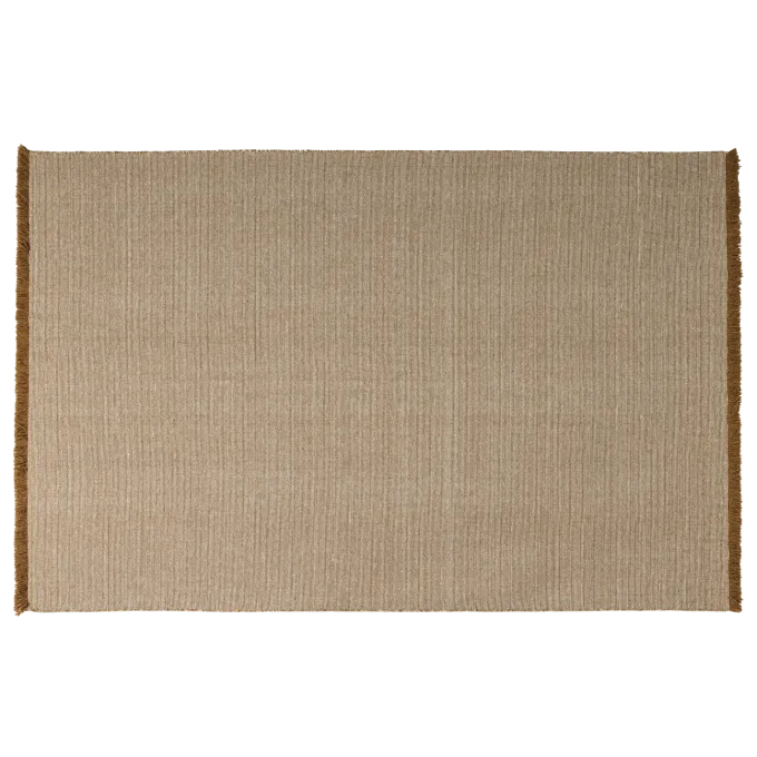 Woood Weavly Vloerkleed 170x240 Cm Wol Lichtbruin/Naturel