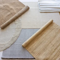 Woood Weavly Vloerkleed 170x240 Cm Wol Bruin/Naturel