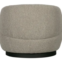 Woood Woolly draaifauteuil bouclé naturel gemeleerd