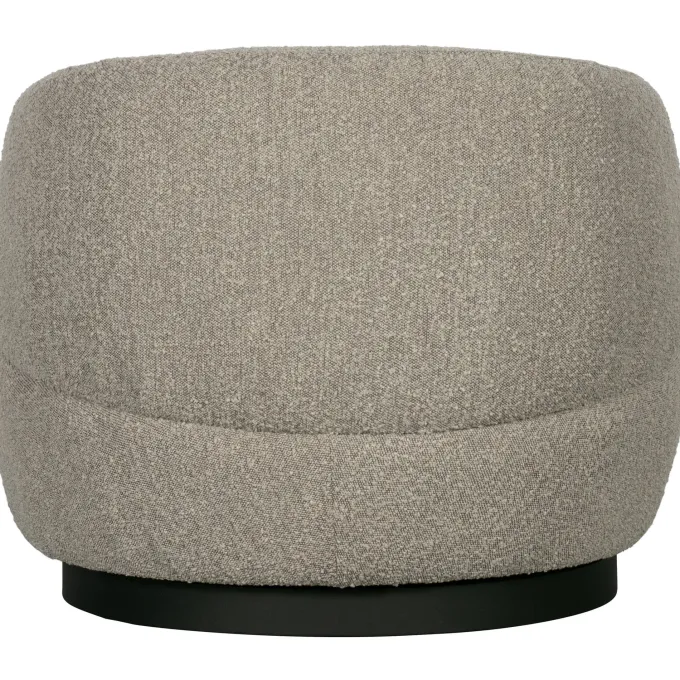 Woood Woolly draaifauteuil bouclé naturel gemeleerd