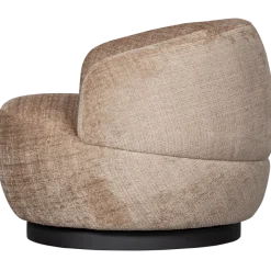 Woood Woolly draaifauteuil chenille zand