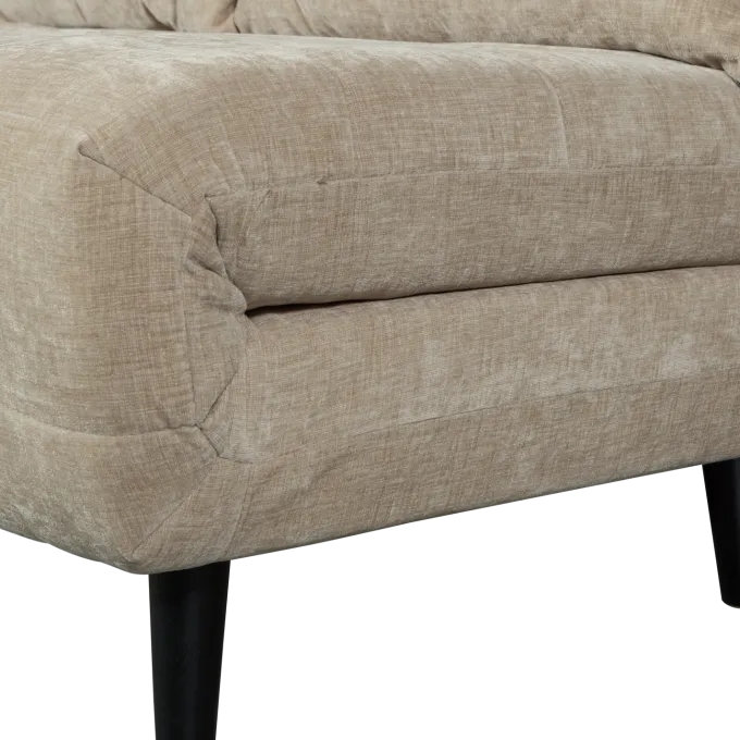 Woood Xem 1-persoons slaapbank velvet naturel