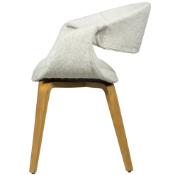 Woood Yossi eetkamerstoel naturel met houten poot naturel