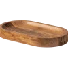 Woood YUKI serveerplank ovaal acacia hout naturel