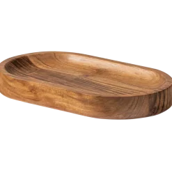 Woood YUKI serveerplank ovaal acacia hout naturel