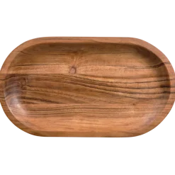 Woood YUKI serveerplank ovaal acacia hout naturel