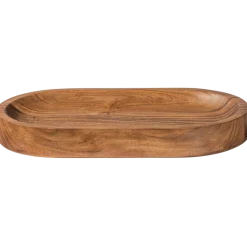 Woood YUKI serveerplank ovaal acacia hout naturel
