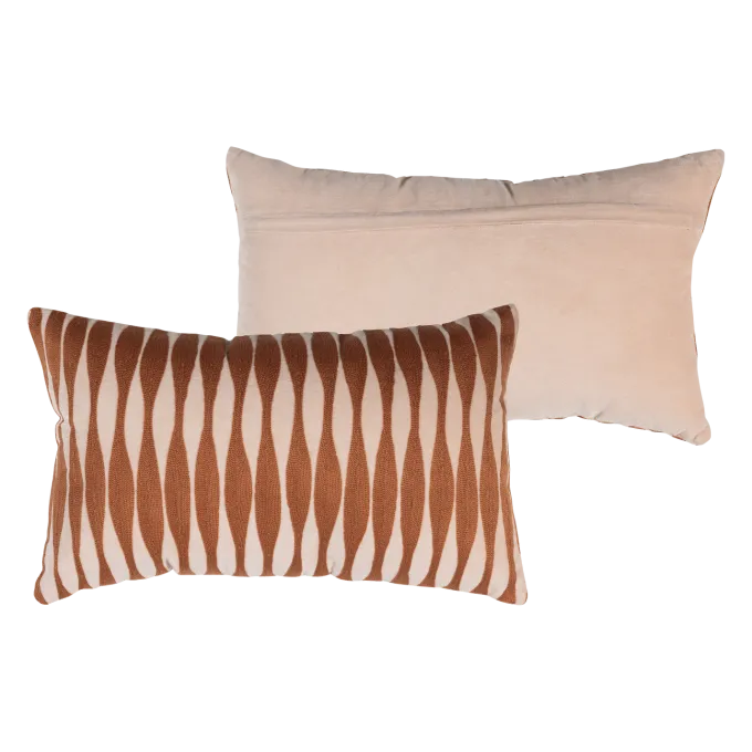 Woood Zena Kussens Roze/Roestbruin - Set Van 4