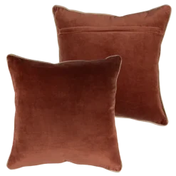 Woood Zena Kussens Roze/Roestbruin - Set Van 4