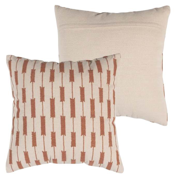 Woood Zena Kussens Roze/Roestbruin - Set Van 4