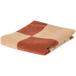Woood Zena Plaid 130x170 Cm Velvet Roestbruin/Beige