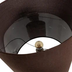 Woood Zivian Vloerlamp Hout Hoogglans Donkerbruin [fsc]